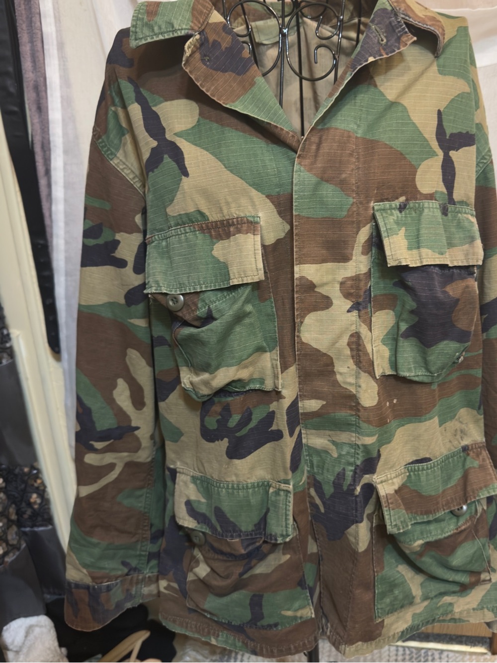 Vintage Camouflage Field Jacket - Green/Brown